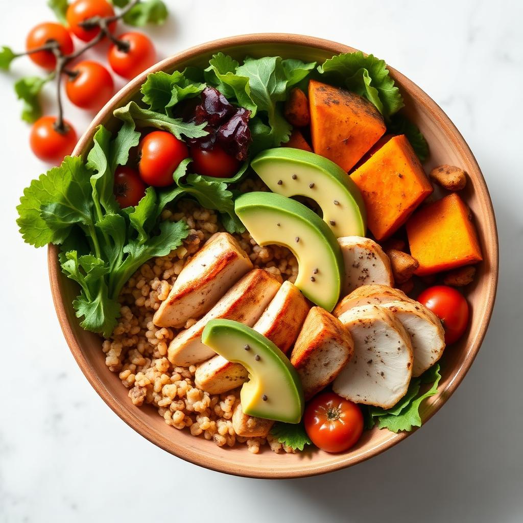 Personalized healthy meal bowl